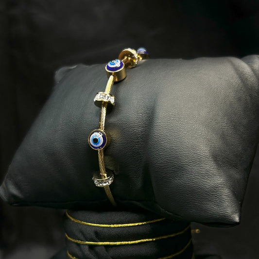 EVIL EYE ANTI TARNISH STAINLESS STEEL  BRACELET